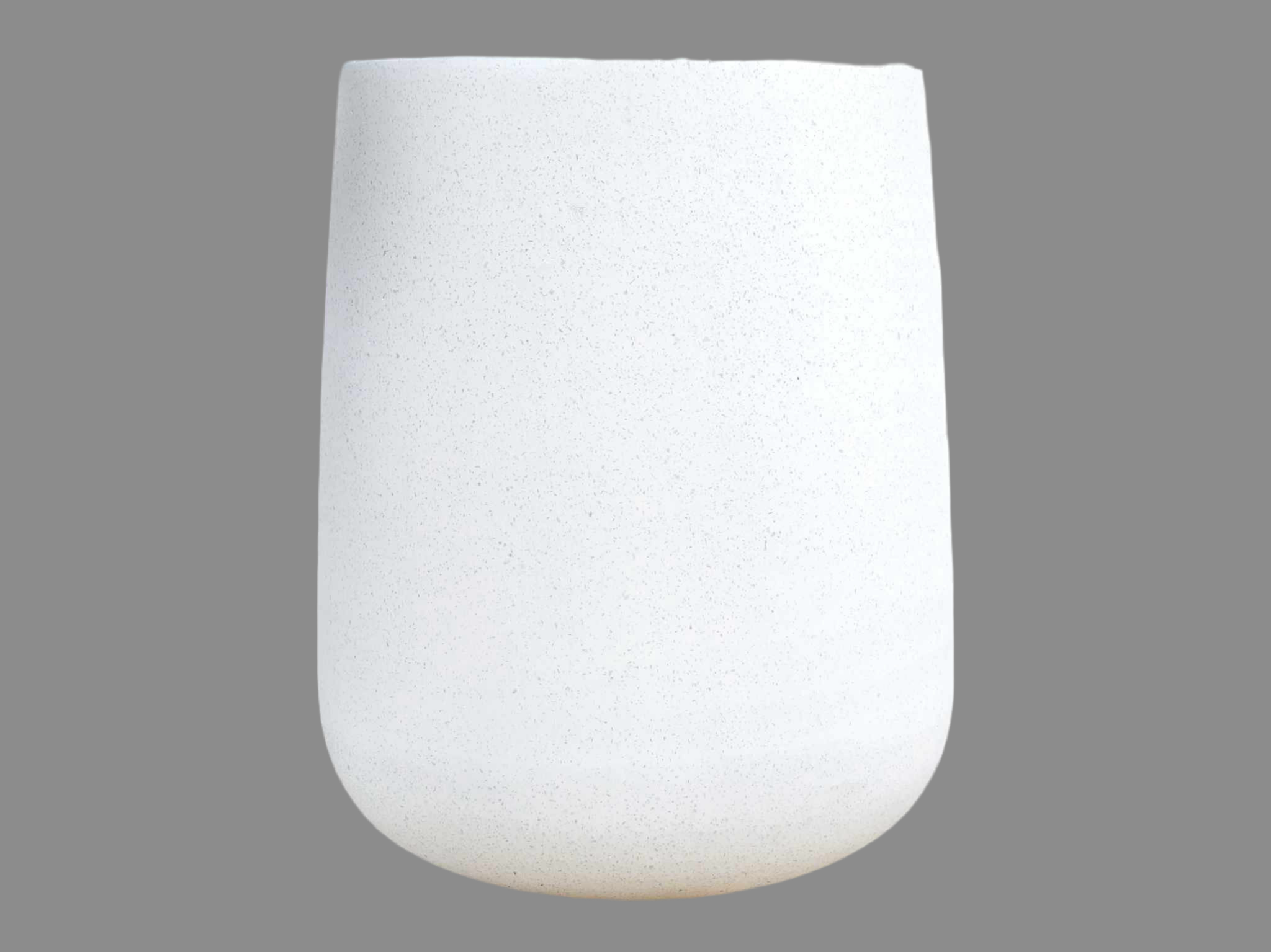 Terrazzo Tall Round White Med