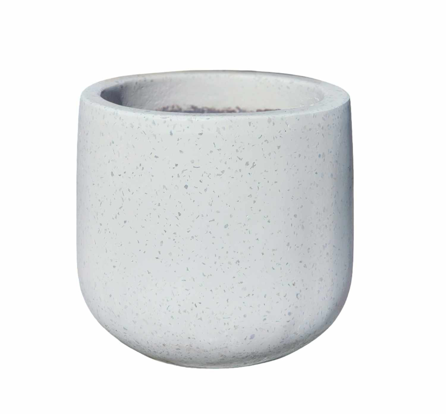 Terrazzo Round Med White