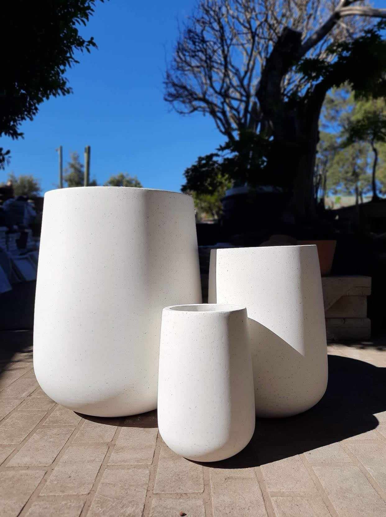 Terrazzo Tall Round Large White