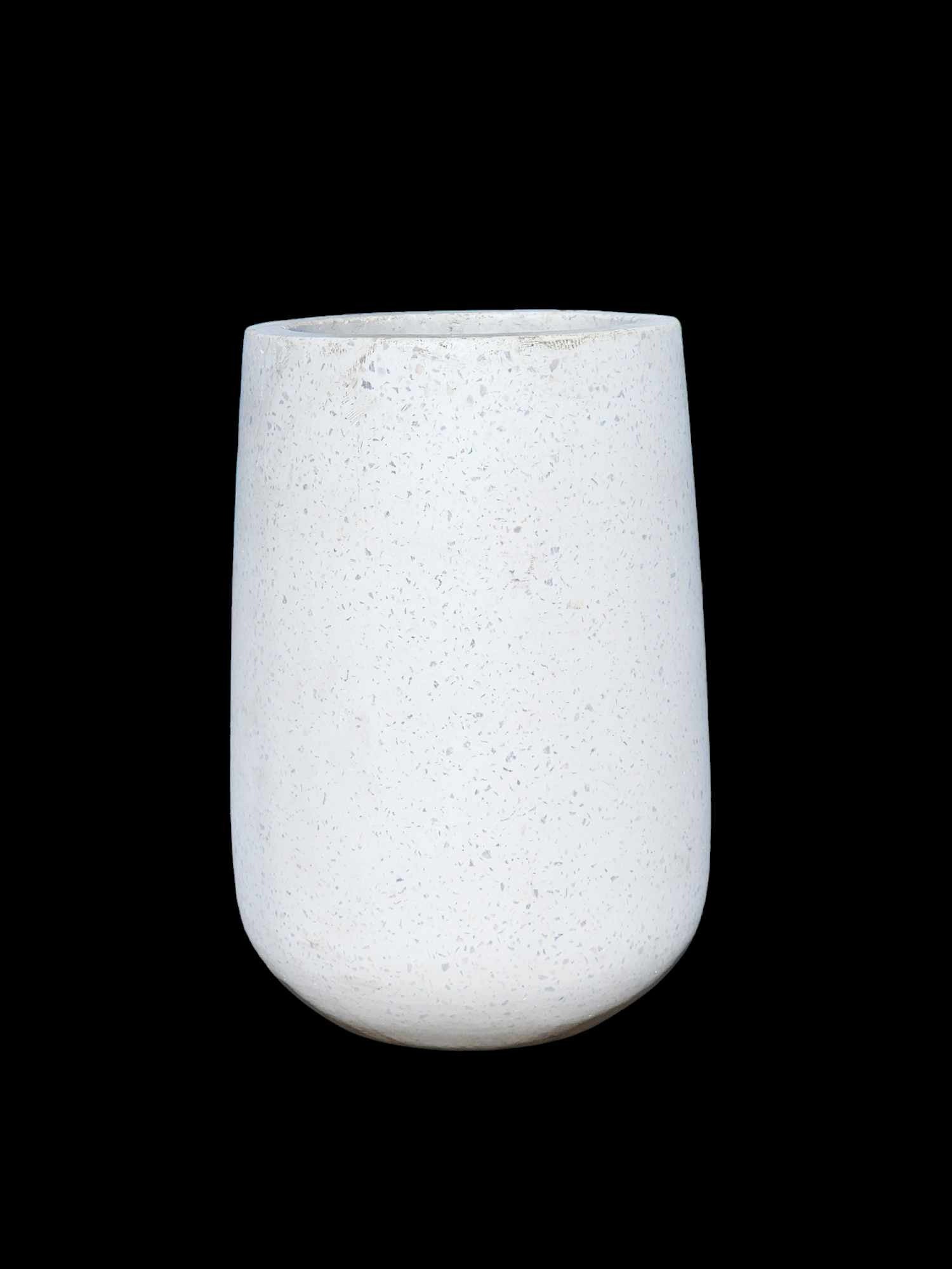 Terrazzo Tall Round White Small