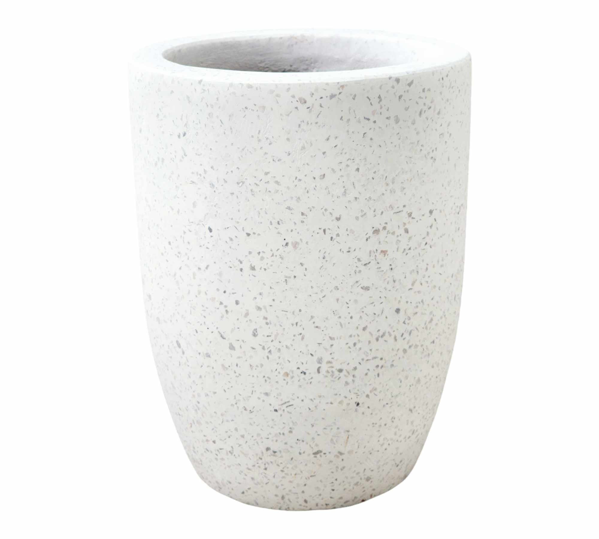 Terrazzo Tall Egg XSmall White