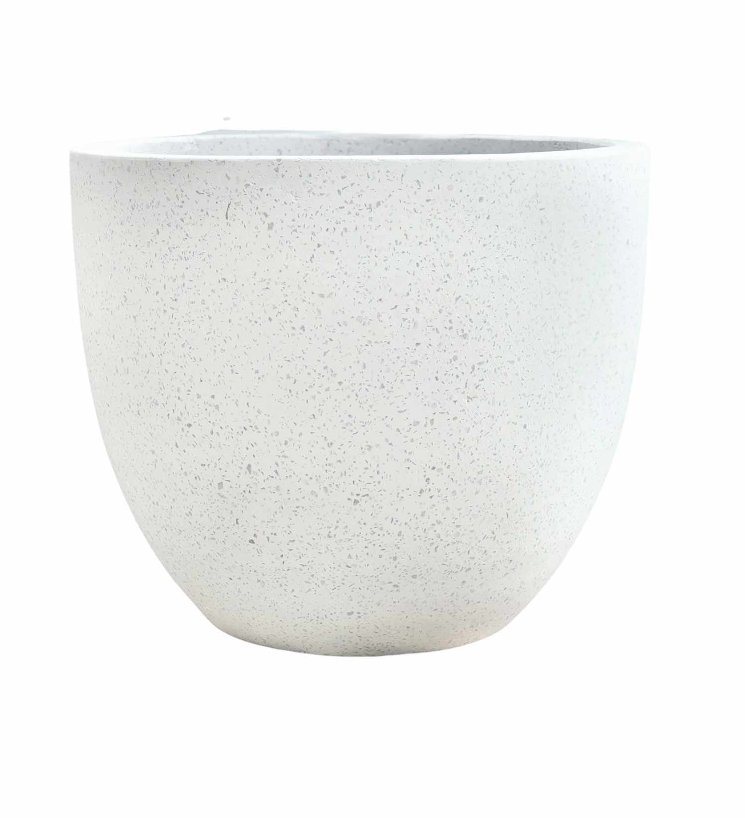 Terrazzo Egg Med White
