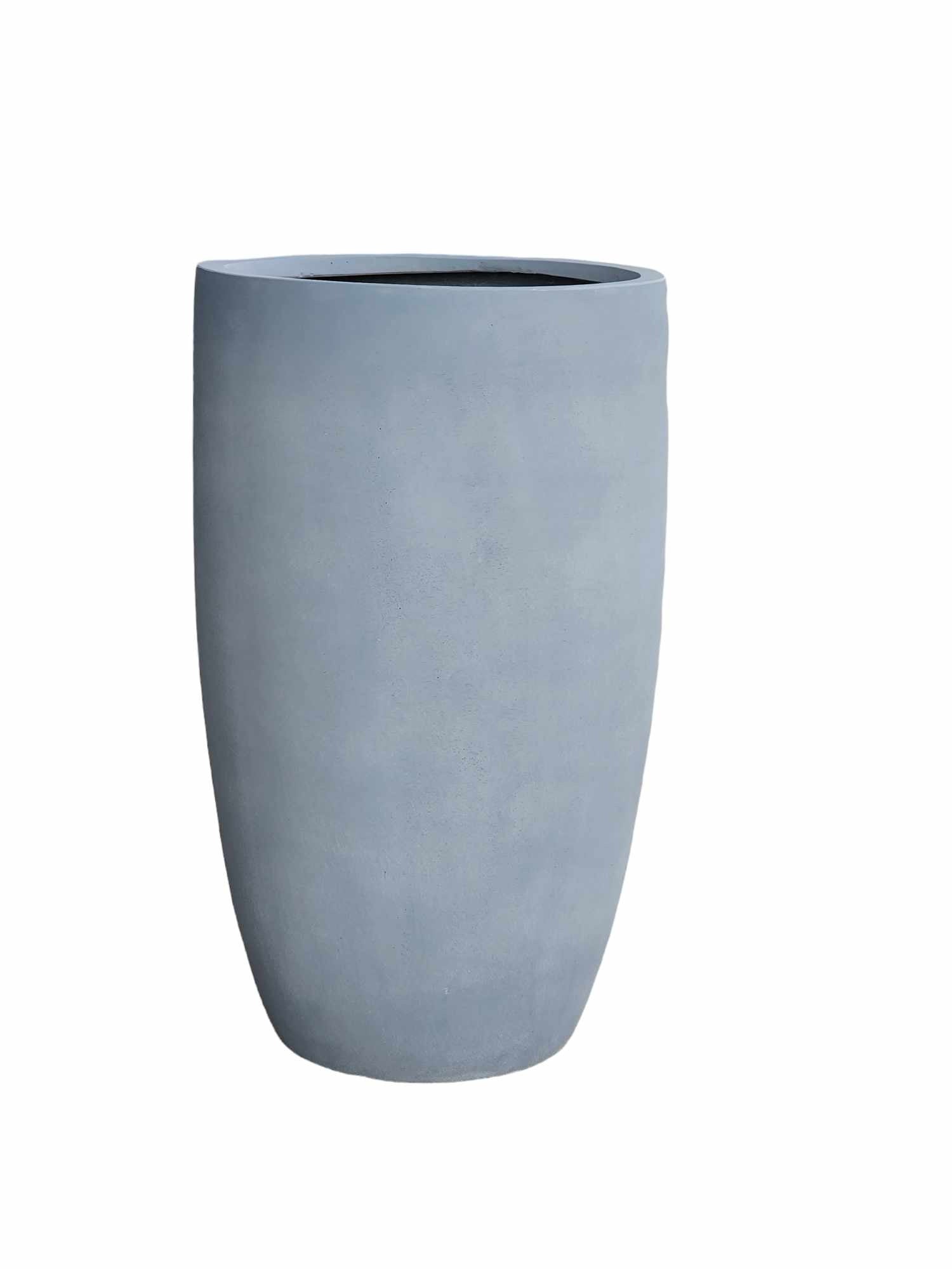 Fiberglass Tall Round Greywash